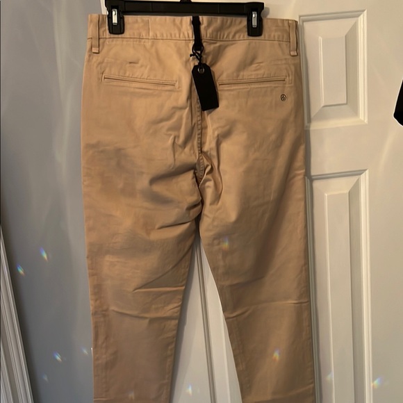 Rag & Bone Fit 1 Skinny Chino Men's Khaki Pants - Picture 3 of 3